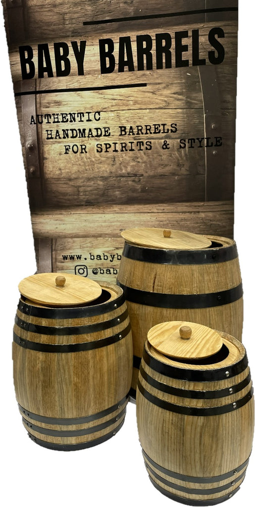 10 liter pine barrel with lid